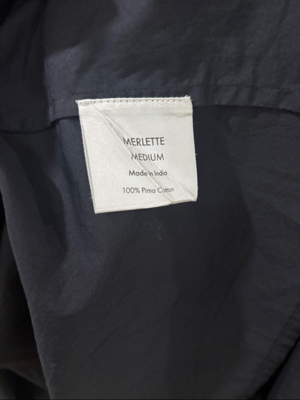 Merlette Crane Asymmetric Cotton Poplin Midi Dress - Picture 7 of 7